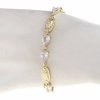 2003 Bransoletka elegancka złota 17+2cm pozłacana 14k 